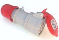 Base Aerea Industrial Trifasico Enchufe Hembra Cetac 32A 380V 3P + Neutro + Tierra