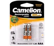 BAT-405 Baterias de NI-MH de 1,2V/800mAH CAMELION, blister de 2 unidades