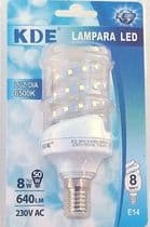 BL-904062 Bombilla LED tipo espiral E14 8W = 50W luz día