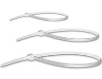 BRA-25100 Pack de 100 bridas sujeta cables 2,5x100mm blancas