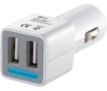 CAR-205 Cargador Alimentador 12Vcc / USB 5Vcc-2100mA x2