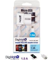 CAR-2423 Cargador para telefonos moviles micro USB 5Vcc-1500mA