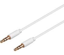 CAV-1035B/1,5 Conexión Jack a Jack macho 3,5mm estereo blanco 1,5m