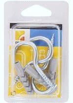 CD11125 Kit 3 hembrillas abierta 5x120mm + 3 taco nylon M8x40mm