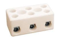 CLE-353 Clema regleta de conexiones cerámica 3 contactos