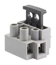 CLE-712 Regleta ficha de conexiones con portafusible 2 contactos