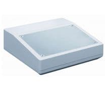 CM-046 Caja de montajes de plastico ABS con tapa de aluminio 215x155x55x100mm
