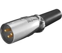 CNA-1510T Conector XLR tipo Canon macho aereo 3 contactos con tornillos