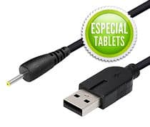 CNE-911 Conexión USB A macho con conector Jack de alimentación macho 2,5x0,75x12mm