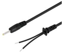 CNE-918 Conexión cable con conector Jack de alimentación macho 2,5x0,75x12mm