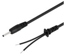 CNE-919 Conexión cable con conector Jack de alimentación macho 3x1,1x12mm