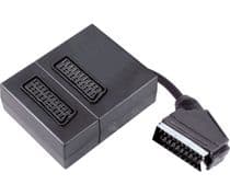 CON-105 Conexión euroconector macho a 2 euroconectores hembra.