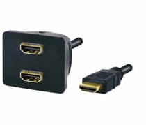 CON-157 Adaptador HDMI macho a 2 HDMI hembra