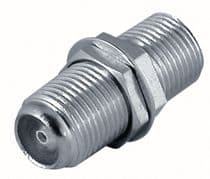CON-1780 Adaptador doble conector F hembra para empalmes de conexión de antena