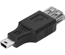 CON-513 Adaptador USB "A" hembra a Mini USB macho especial OTG móviles