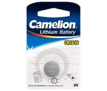 CR-1616 Pila de Litio tipo botón para mando de garaje, llave de coche, calculadora, reloj, CR1616 CAMELION