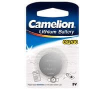 CR-2430 Pila litio tipo botón para mando de garaje, llave de coche, calculadora, reloj, CR2430 CAMELION
