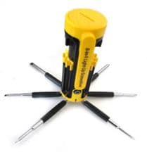 DES-8100 Destornillador multiusos 8 en 1 con luz LED