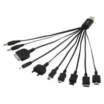E-C1500 Cable cargador universal USB con salida múltiple Apple, Samsung, Sony, PSP, LG,..