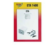 F-677 Pack 5 bolsas de aspiradora SOLAC 966-968, FAGOR VCE350, TEAM ST-13, ST-14, KELNER,