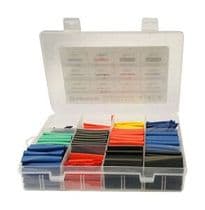 FUTE-012K Estuche 560 fundas termo-retráctiles tubos colores y diámetro surtido 45mm