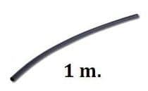 FUTE-07N Funda termoretractil 7mm x 1 metro color negro