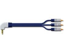 HC300-250 Conexión Jack 3,5mm 4 contactos-3RCA macho Audio/Video HQ