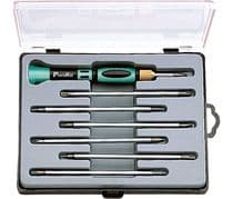 HRV-1081 Juego de destornilladores con 7 puntas reversibles