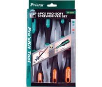 HRV-2301 Juego de 6 destornilladores profesionales imantados tipo Philips y planos