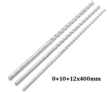 HRV-34335 Juego de 3 brocas para pared muro piedra 8-10-12x400mm