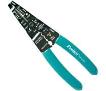 HRV-412 Tenaza Crimpadora, Pela, Corta cables y Tornillos. Para Terminales aislados y no aislados