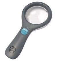 HRV-452 Lupa de 2,5 aumentos con mango ergonomico y luz de 3 LEDs