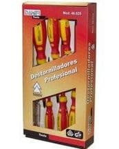 HRV-46525 Juego de 8 destornilladores profesionales imantados tipo Philips y planos