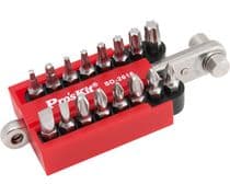 HRV-5616 Juego de llaves y destornilladores con mango tipo carraca