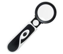 HRV-7565 Lupa de mano doble con luz de 2 LED