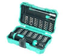 HRV-7658 Estuche destornillador con 24 puntas estándar y 30 de precisión