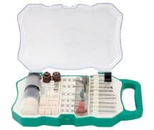 HRV-8390 Kit accesorios para mini amoladoras con fresas, discos, porta-brocas