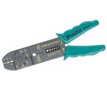 HRV-8954 Tenaza Crimpadora para terminales aislados, pela y corta cables y Tornillos