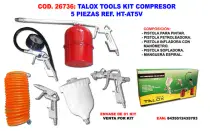 Kit Accesorios Compresor TALOX TOOLS 5 Piezas