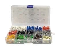 KPR-609 Estuche con terminales punteras aisladas de 929 piezas