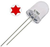 LED-10RT Diodo LED 10mm Rojo Cristal Alta Luminosidad