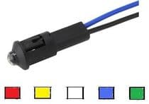 LED-5PR12V Piloto LED alta luminosidad 12V 8mm con cables