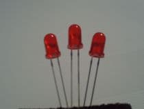 LED-5R12V Diodo LED 12V. 5mm. Rojo transparente