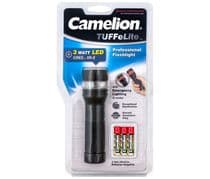 LIN-064 Linterna de alumnio con 1 LED de 3W + 6 LED's rojos