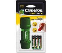 LIN-068V Linterna LED de bolsillo resistente al agua y golpes 40 horas de luz, color verde