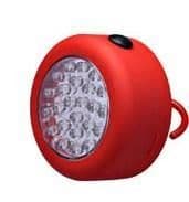 LIN-5735R Linterna lampara de 24 LEDs magnética con gancho color rojo