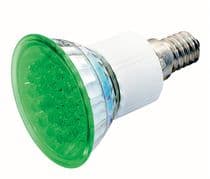 LP-162 Lámpara de 24 LEDs E-14 230Vac/1,8W luz de color verde