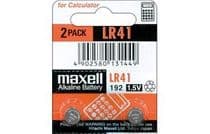 LR-41 Pila botón alcalina 1,5V. LR41= AG3, L736, V392 = 192