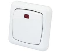 ME-36530/IL Interruptor para empotrar con luz serie Elegance blanco