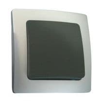ME-36535CPG Conmutador para empotrar serie Lille plata-gris 10A/250V